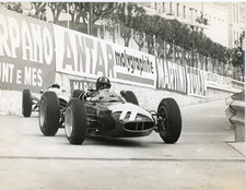 1963 Monaco Grand  Prix Graham Hill Practice  Period Franco Villani photograph .