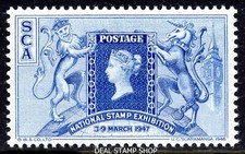 1947 National Stamp Exhibition 3rd-9th March Cinderella Stamp Unmounted Mint MNH