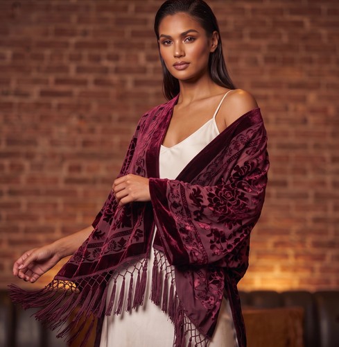 Vintage inspired burgundy