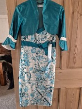 BNWT Size 12  Teal & white Linea Raffaelli dress & jacket