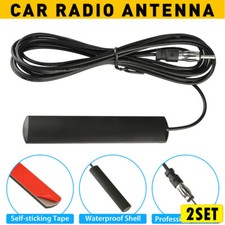 2Set Car Hidden Stereo Radio Antenna AM / FM For Vehicle Motorcycle Boat Stealth