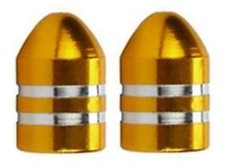 2 x Metallic GOLD Metal Steel