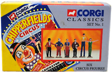 6 x Vintage CORGI CHIPPERFIELDS CIRCUS Die-cast Figures Set No 1 in Original BOX