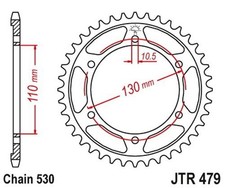 43 Tooth Sprocket Pitch 530