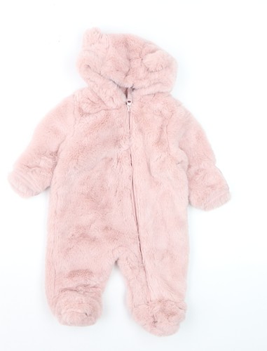 Marks and spencer pink faux - and,