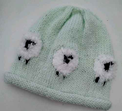 Lovely hand knitted - lovely, "sheep"
