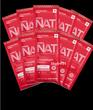 🔥Pruvit Keto OS NAT Ketones Charged Strawberry Peach 10 pack Exp. 3/27