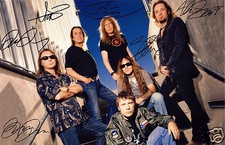 Iron maiden autograph signed - maiden,