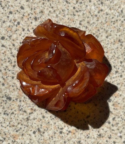 Antique translucent amber - translucent,