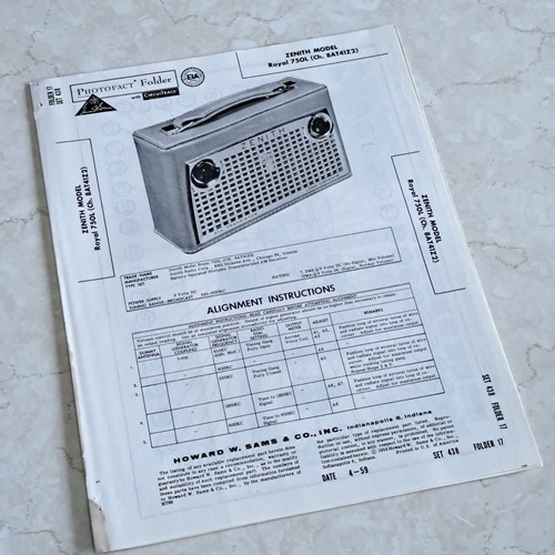 Zenith royal 750l - 750l, transistor