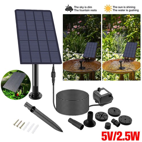 Solar panel powered - panel, pump