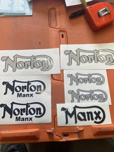 Norton tank decals stickers - tank,