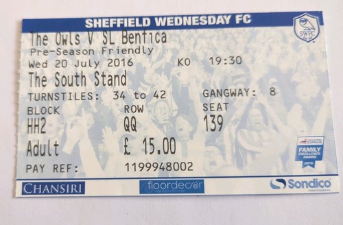 Sheffield wednesday benfica - sheffield,