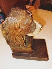 Black forest carved dog - carved,
