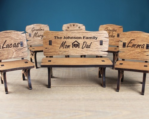Personalized wooden bench - personalized,