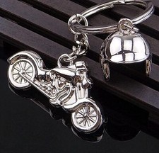 Motorbike Keyring Chrome