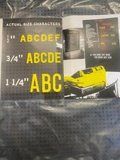 Letter Set ½" (12mm) Peg