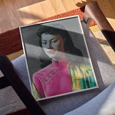 Vladimir Tretchikoff, Miss Wong, Oriental Woman, Reproduction Retro Print