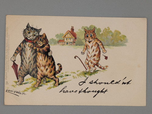 Louis wain cats postcard i - wain,