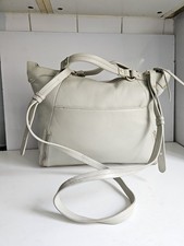 RADLEY DESIGNER WOMENS CREAM LEATHER SHOULDER SATCHET TOTE CROSSBODY HANDBAG