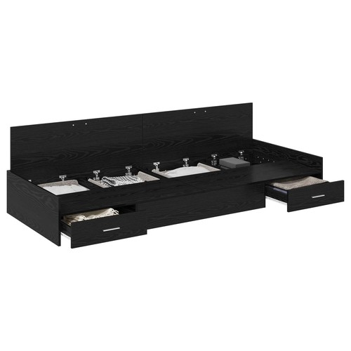 Bed frame with drawer - with,