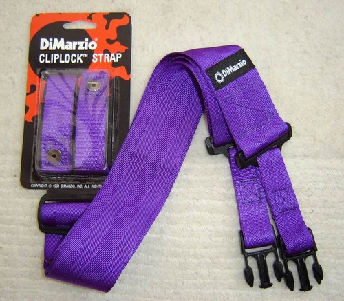 Dimarzio purple cliplock strap - dimarzio,