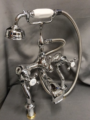 Fired earth chrome bath - earth,