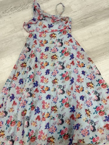 Girls light blue - blue, floral