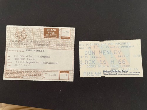 Don henley ticket - don,