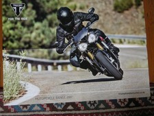 Triumph motor cycles poster/brochure 2017. 24" x 16" approx.