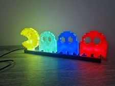 Pacman, The Ghost, Lamp, Night