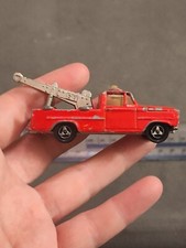 Vintage 1970s Majorette 212 Red Dodge Breakdown Tow Truck toy 1/80  good 
