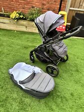 iCandy Phantom grey twill Peach Pram and Pushchair