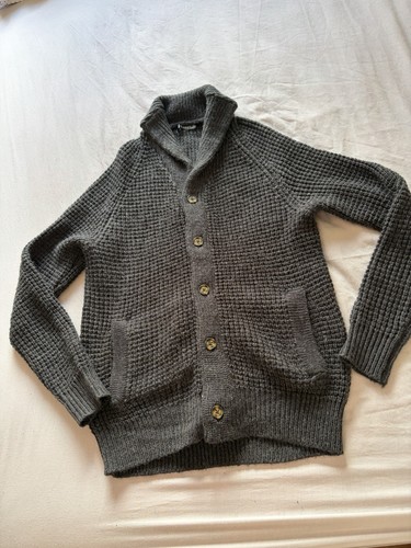 Men grey chunky knit - grey,