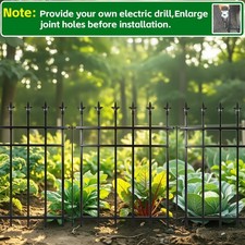 Pack metal garden fence - 5-pack,