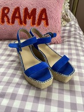 Boden Blue Suede Espadrille