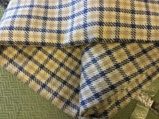 Ian Mankin Fabric Remnant  137 wide blue upholstery 134 cm nairn check