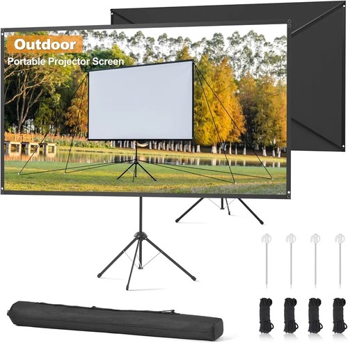 Portable projector screen - 80",