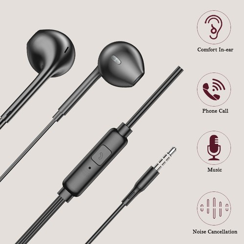 Wired earphones 5mm jack aux - wired,
