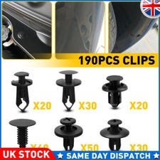 190X Car Rivets Splash Guard Sill Grille Trim Panel Lining Clips Fastener Screws