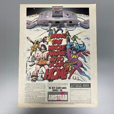 AMSTRAD GX4000 GAMES CONSOLE BURNIN RUBBER 1990 VINTAGE RETRO ADVERT