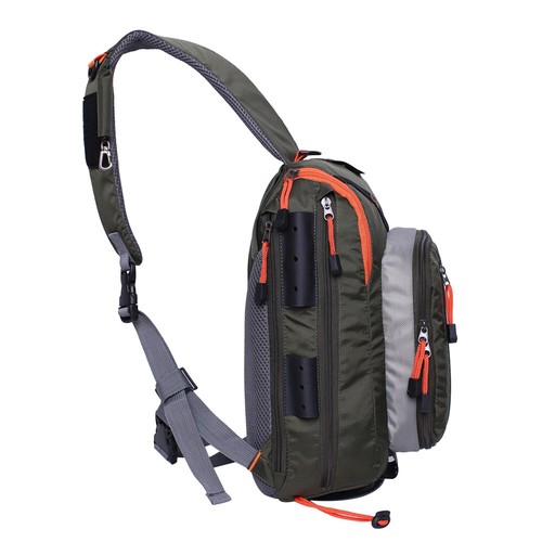Fly fishing sling bag with - fly,