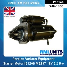 Starter Motor For Perkins 2873K627 2873K633  IS1208 MS297 AZE4165 12V 3.2 Kw