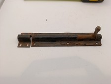 sliding bolt gate latch barrel bolt pad bolt Black painted 8" heavy duty