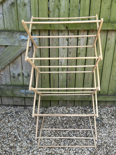 Vintage folding wooden clothes - folding,