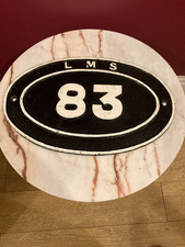 Vintage L.M.S. bridge plate 83