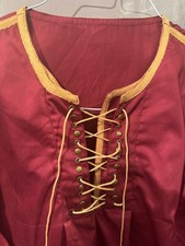 Mens Cotton Viking Horseback Tunic Medieval Long Sleeve Shirt 3xl