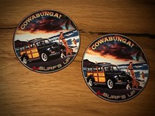 2x Surfer Decal Sticker Surf