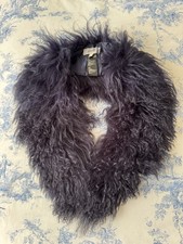 Coast Navy Blue Mongolian Fur