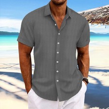 Striped Button Down T Shirts